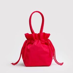 BAGGU drawstring bag in Red